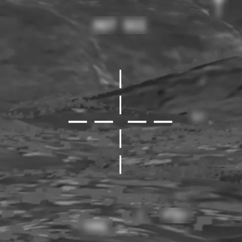 Targeting pod infrared view on a cockpit display
